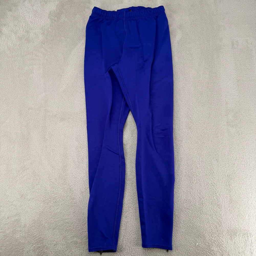 Patagonia Womens XS Blue Running Leggings Preowned Ankle Zip Yoga Pants